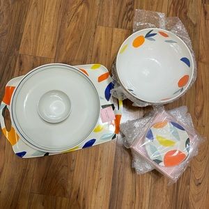 Kate Spade Citrus Twist Melamine Set